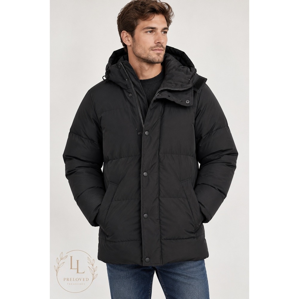 Abercrombie & Fitch Ultra Parka Mens XS Black Primaloft Hooded Winter Jacket NEW